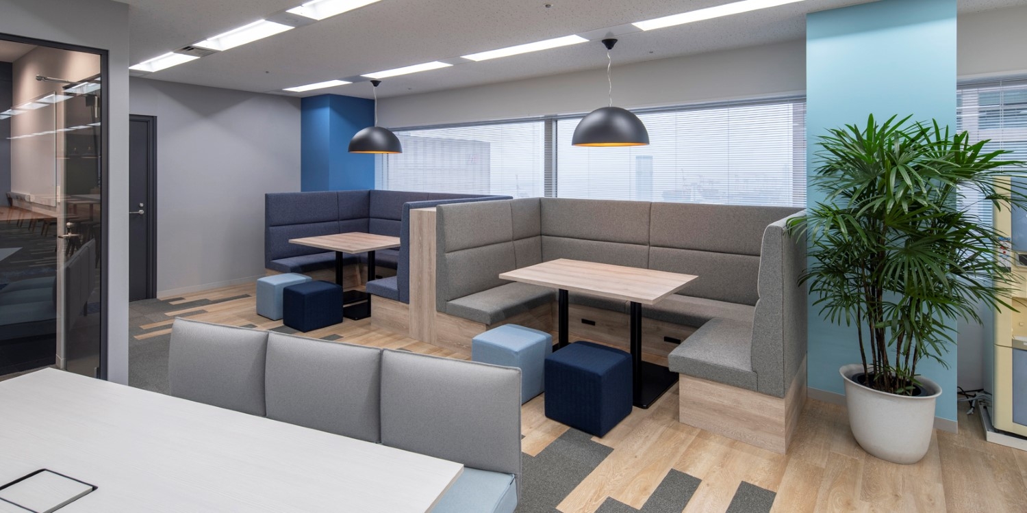 オフィスデザイン実績～固定席からフリーアドレスへ。ABWを導入し働き方を一新、快適な空間を創造するオフィス