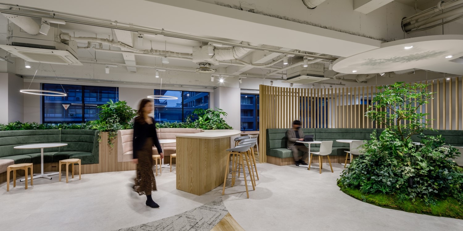 オフィスデザイン実績～熊本の土地に根付き、未来に向かって成長する姿を表現したオフィス